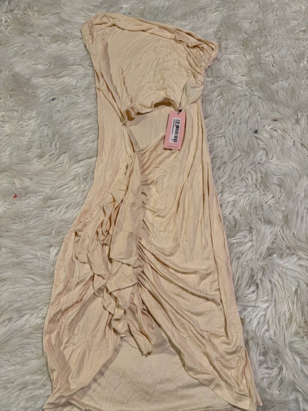Micas ivory off shoulder dress size M CC18-41